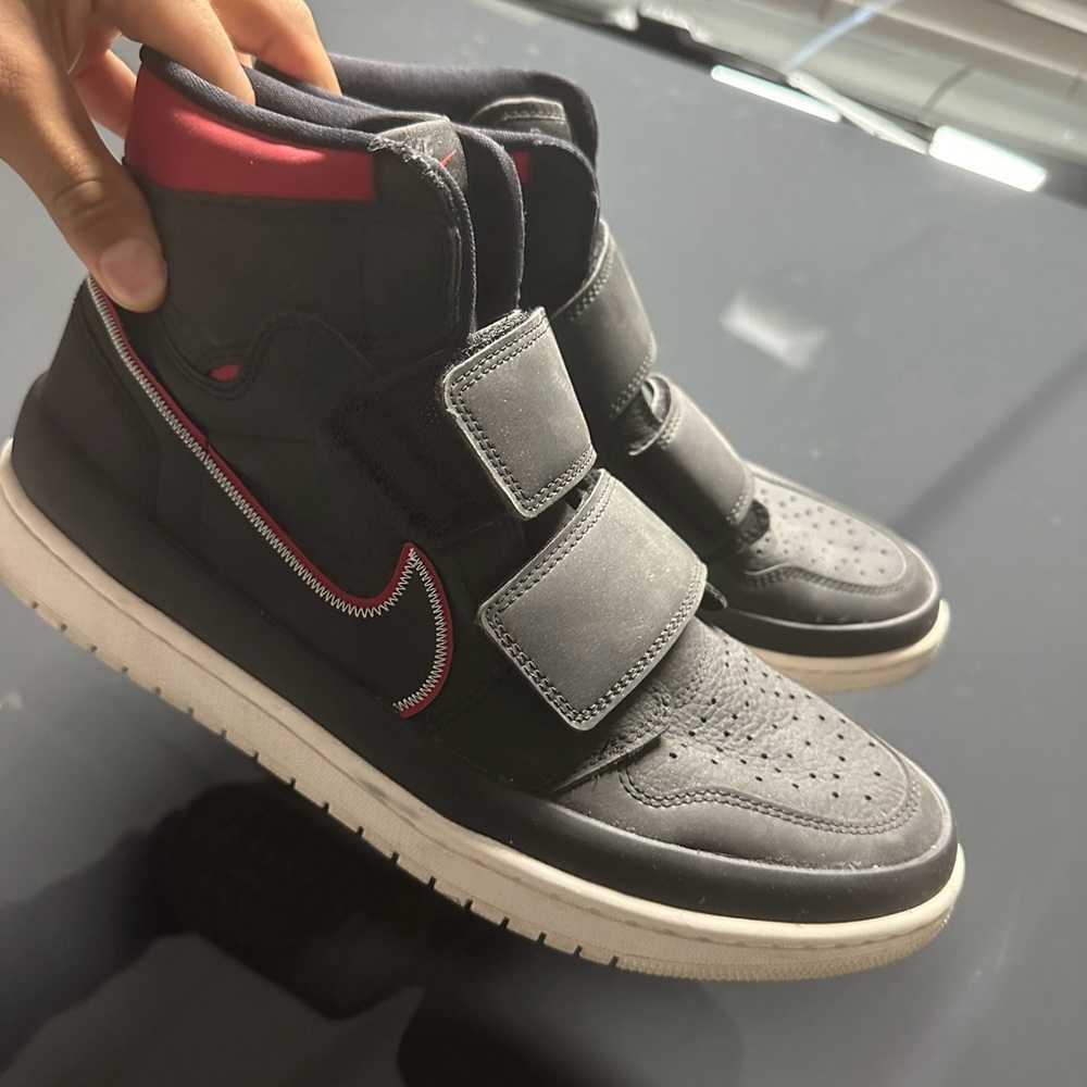Jordan 1 Retro High Double Strap Black Gym Red